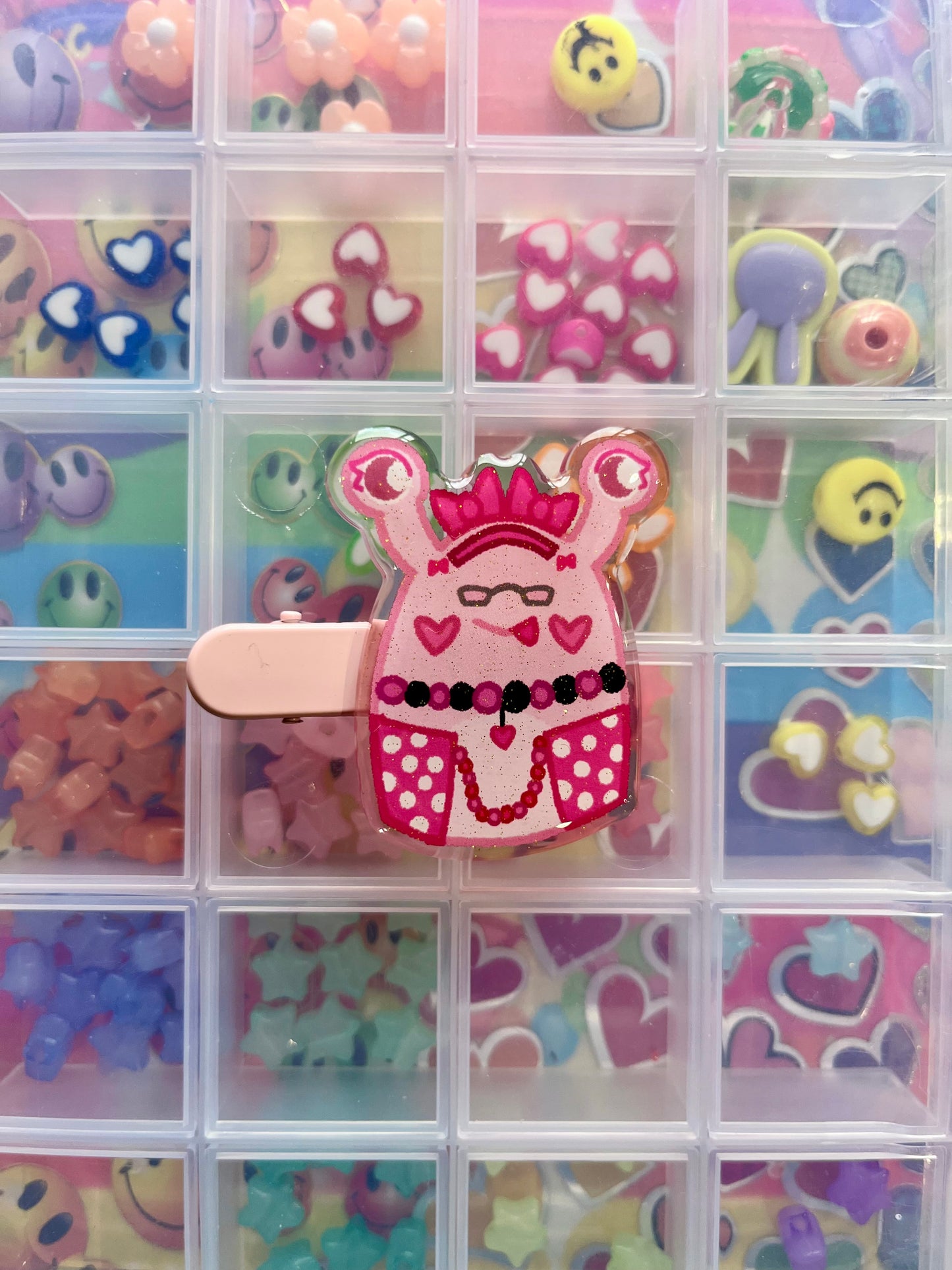 DECORA SLUGZ Series 2 Character Glitter Epoxy Acrylic Hairclip