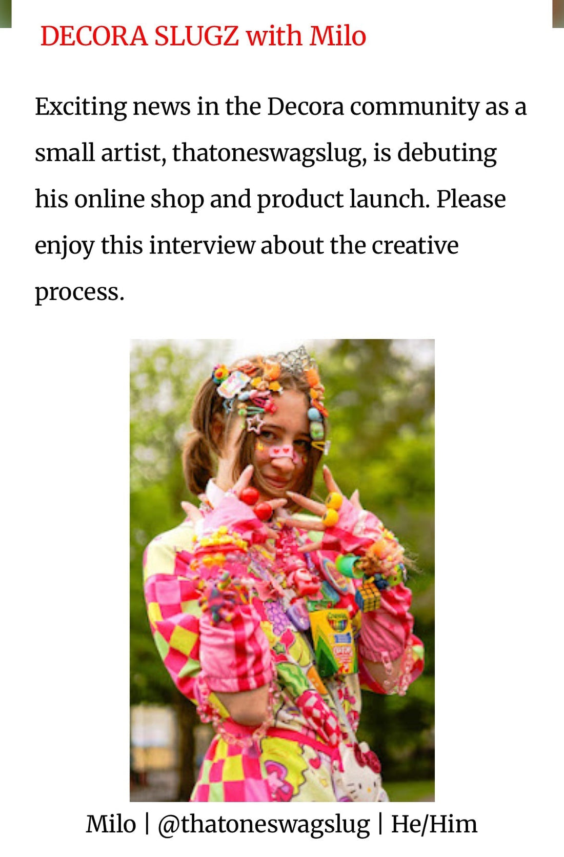 Onlysnailz DECORA SLUGZ interview