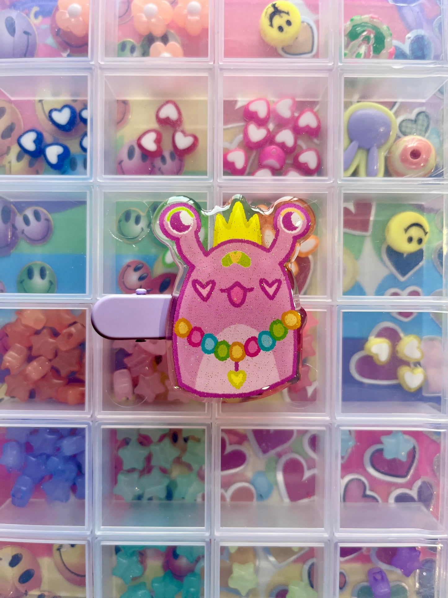 DECORA SLUGZ Series 2 Character Glitter Epoxy Acrylic Hairclip