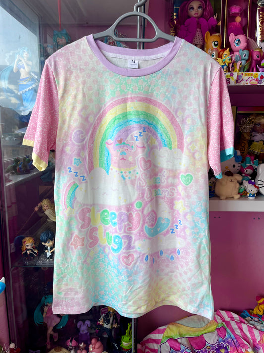 Sleepy Slugz Cotton T-shirt - Loose Fitting