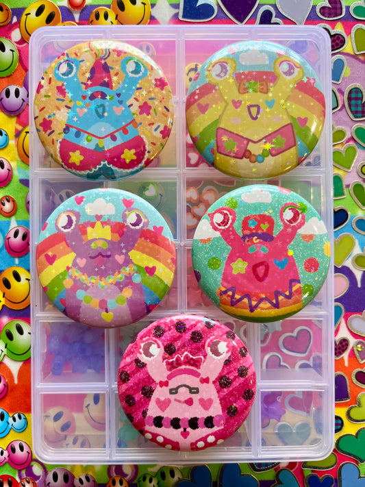 DECORA SLUGZ Character Holographic Badge