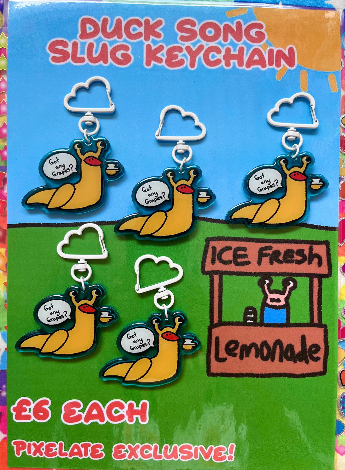 Duck Song Slug Keychain