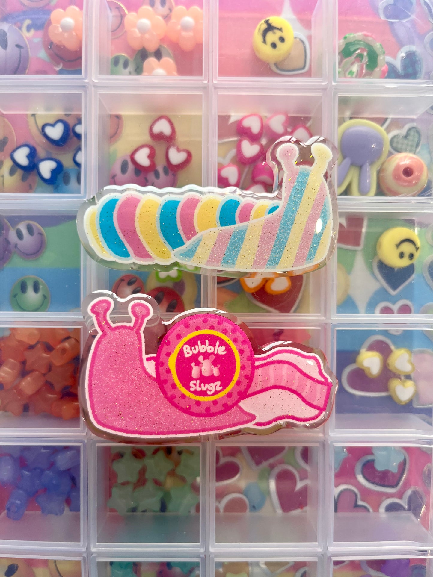 DECORA SLUGZ Glitter Epoxy Candy Slugs Hairclip