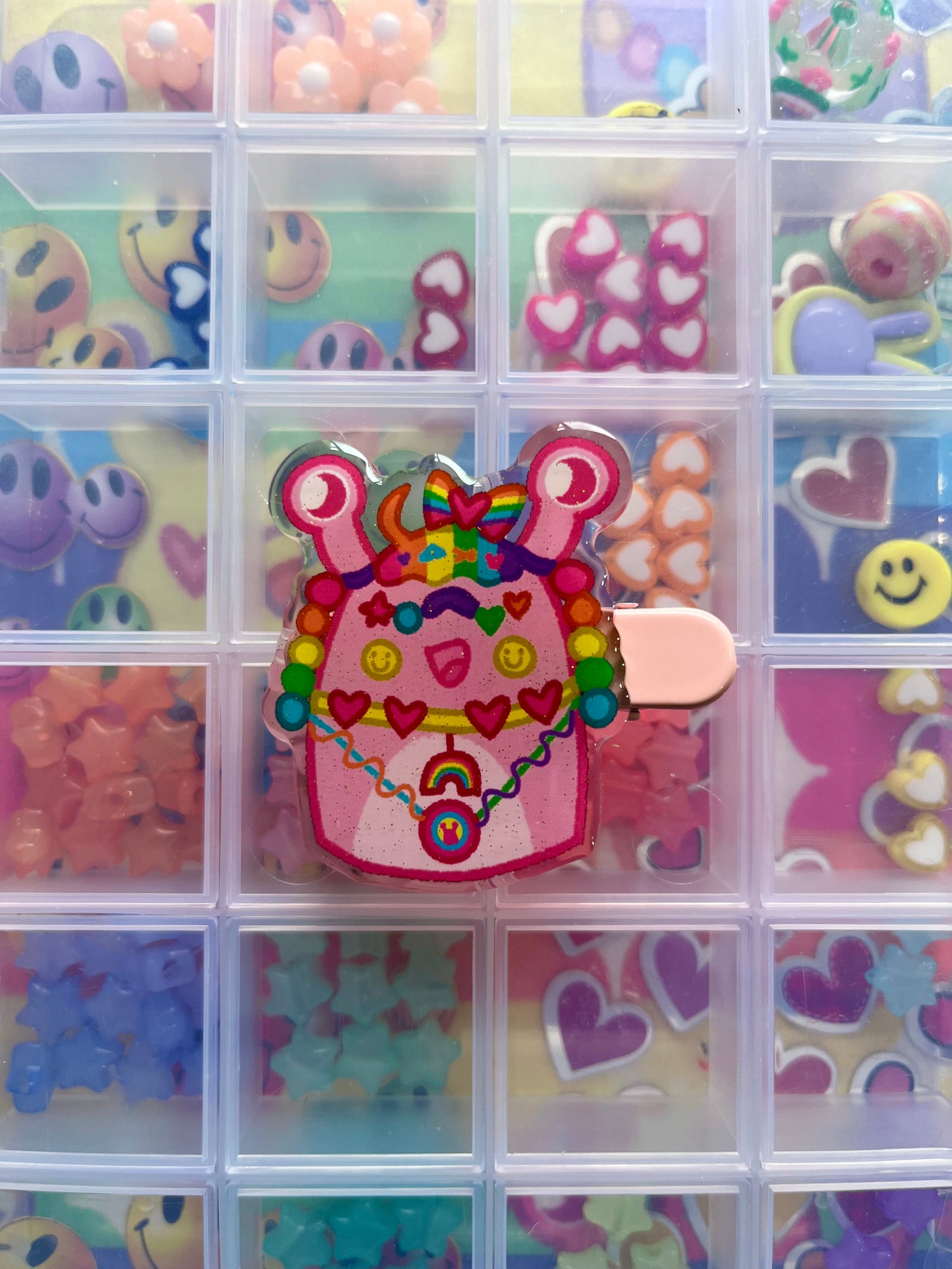 DECORA SLUGZ Series 3 Character Glitter Epoxy Acrylic Hairclip