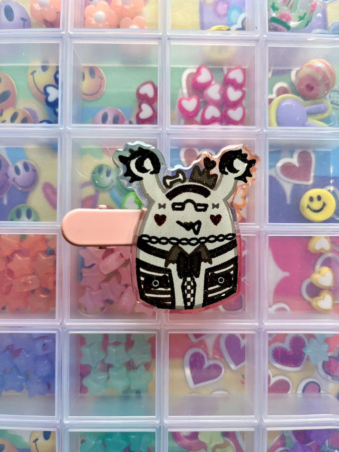 DECORA SLUGZ Series 3 Character Glitter Epoxy Acrylic Hairclip