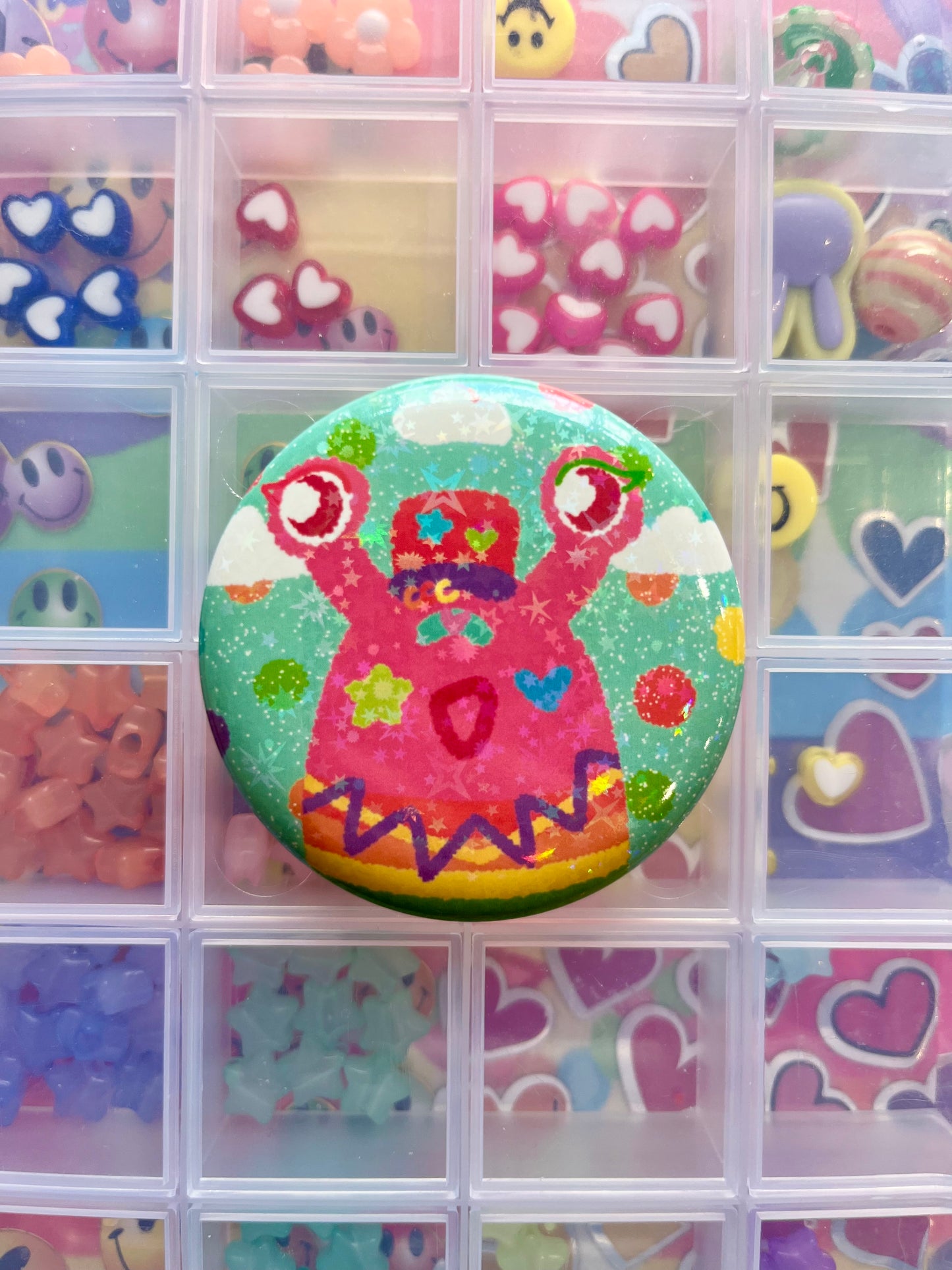 DECORA SLUGZ Character Holographic Badge