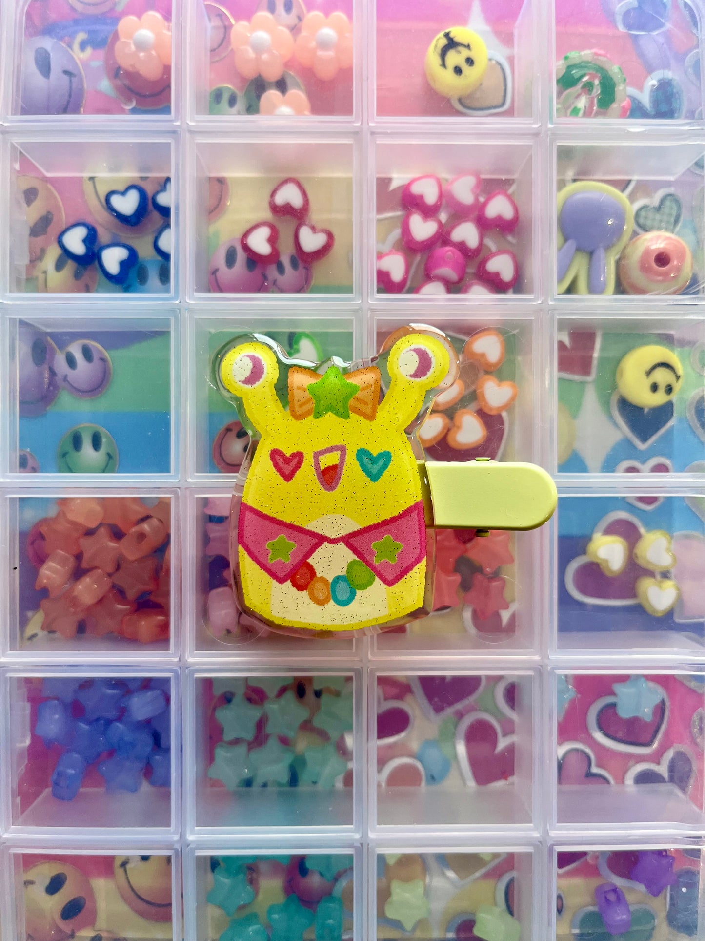 DECORA SLUGZ Series 2 Character Glitter Epoxy Acrylic Hairclip