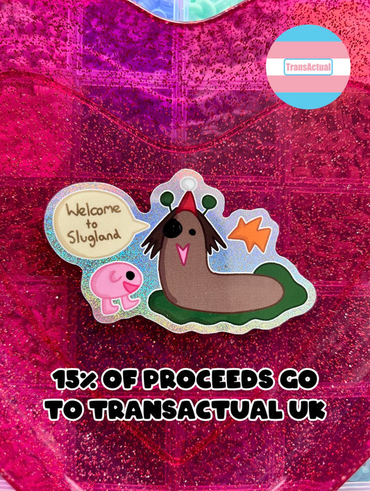 “Welcome to Slugland” Santa Shelby Slug x DECORA SLUGZ Sticker