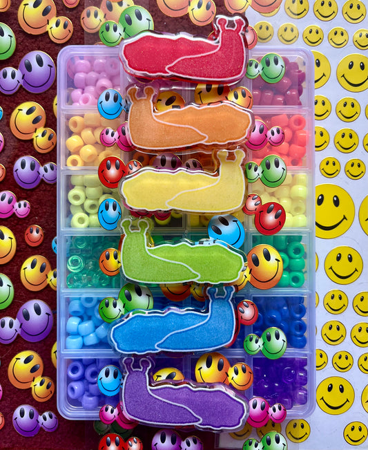 DECORA SLUGZ Jelly Slugs Glitter Epoxy Acrylic Hairclip