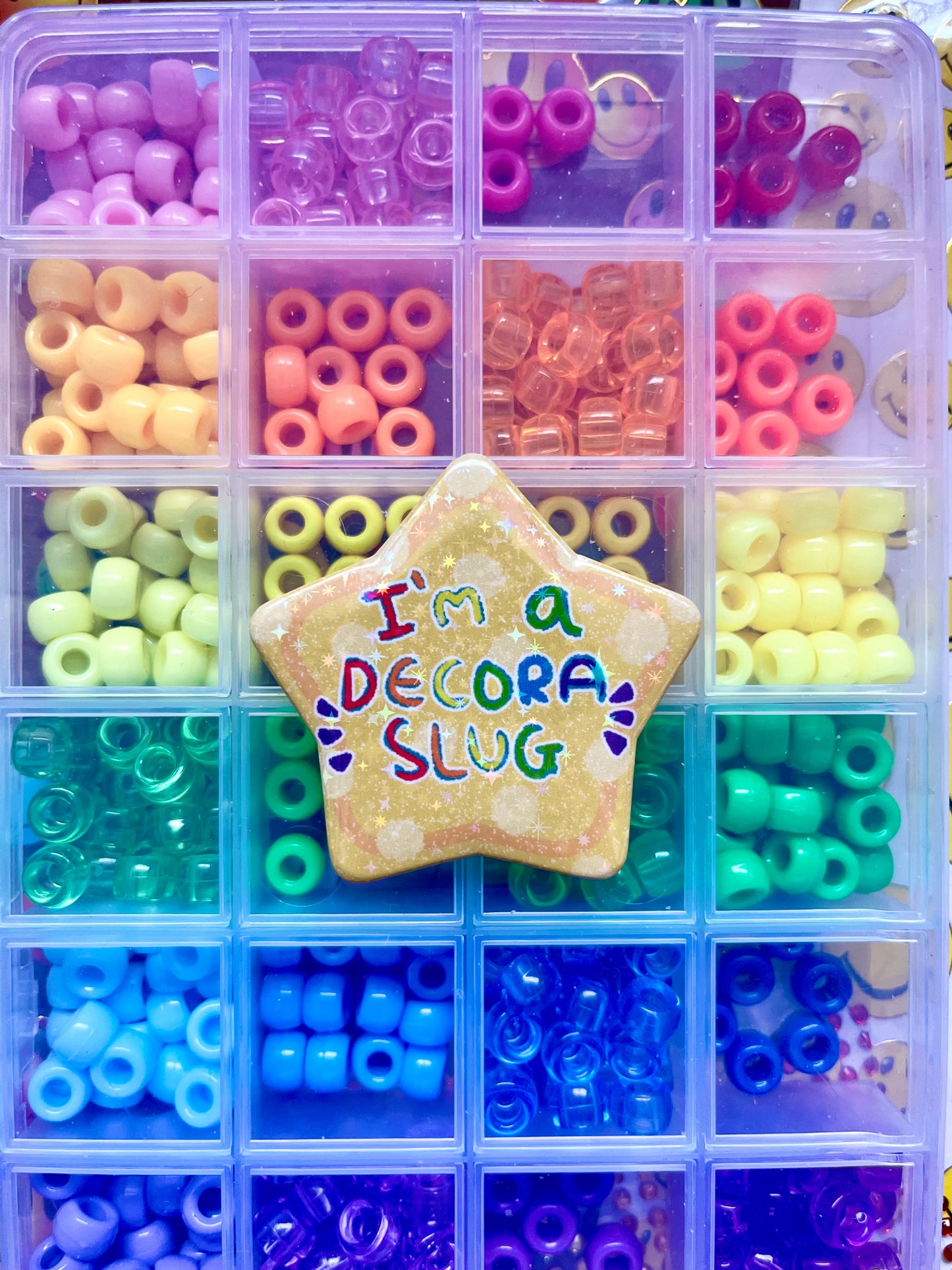 “I’m a decora slug” Holographic Star Badge
